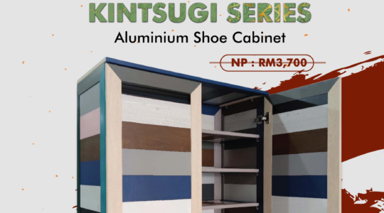 Shop, Drop & Get Free Kintsugi Series Aluminum Shoe Cabinet
