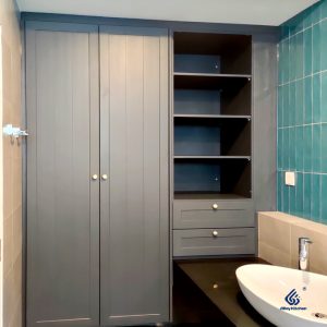 Grey Ral Aluminium Bathroom Cabinet
